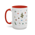Olympic National Park Christmas Mug | Watercolor Travel Souvenir | Holiday Gift | Accent Ceramic Coffee Cup 11oz 15oz