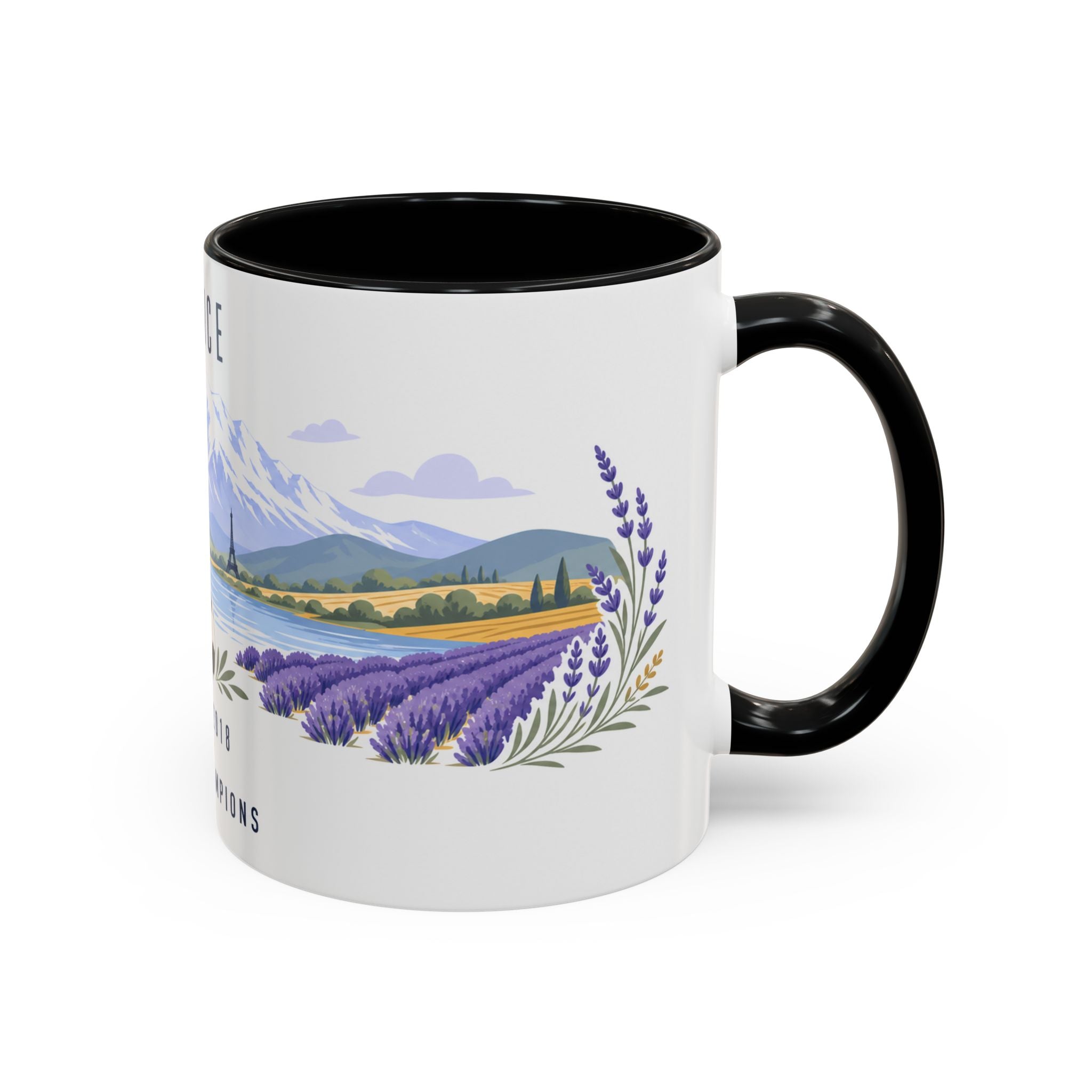 France World Champions Mug | Two Time Soccer Champion Gift | French Football Fan Cup | 1998 2018 | 11oz 15oz Accent Mug