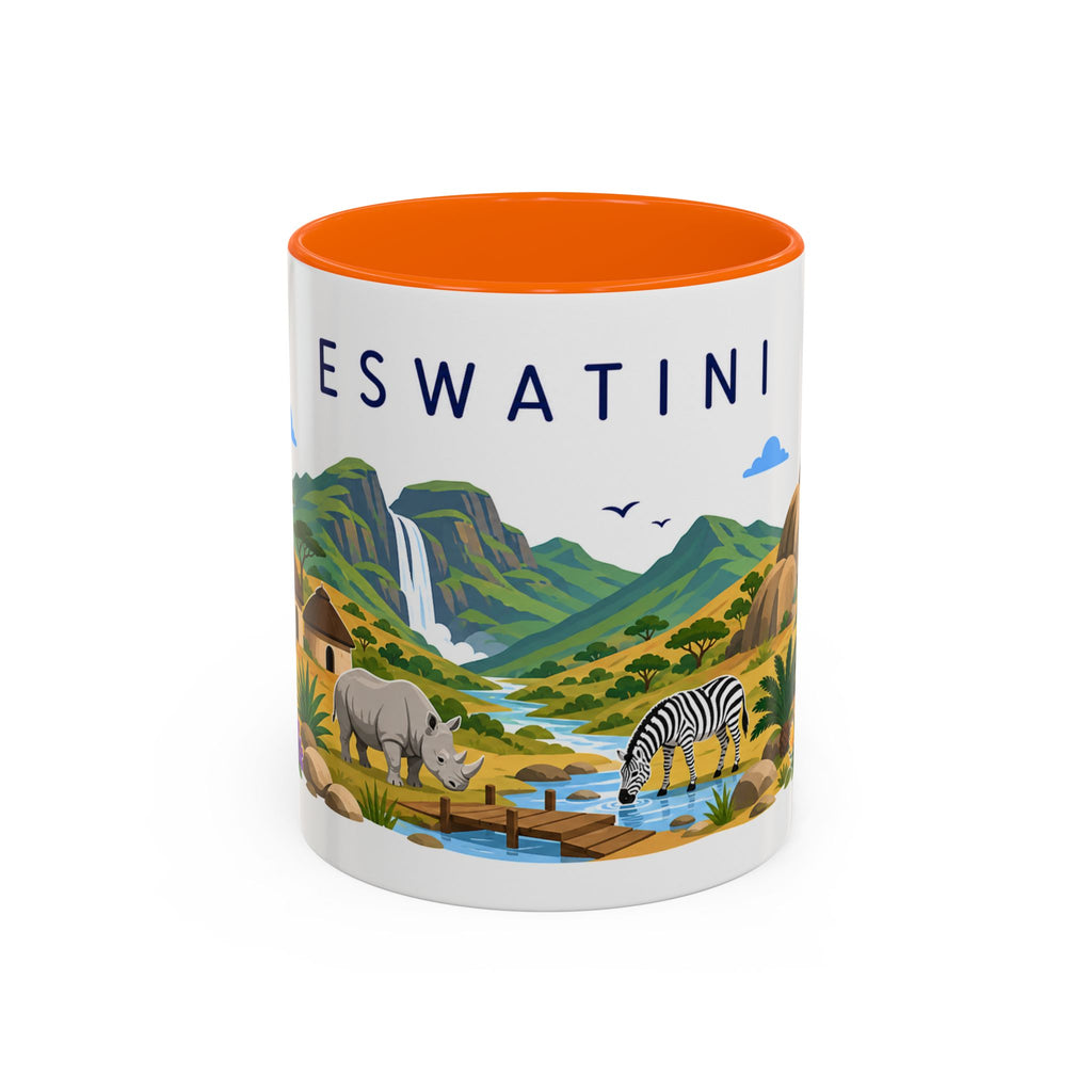 Eswatini Coffee Mug | Travel Souvenir Accent Mug | Country Gift Ceramic Cup 11oz 15oz