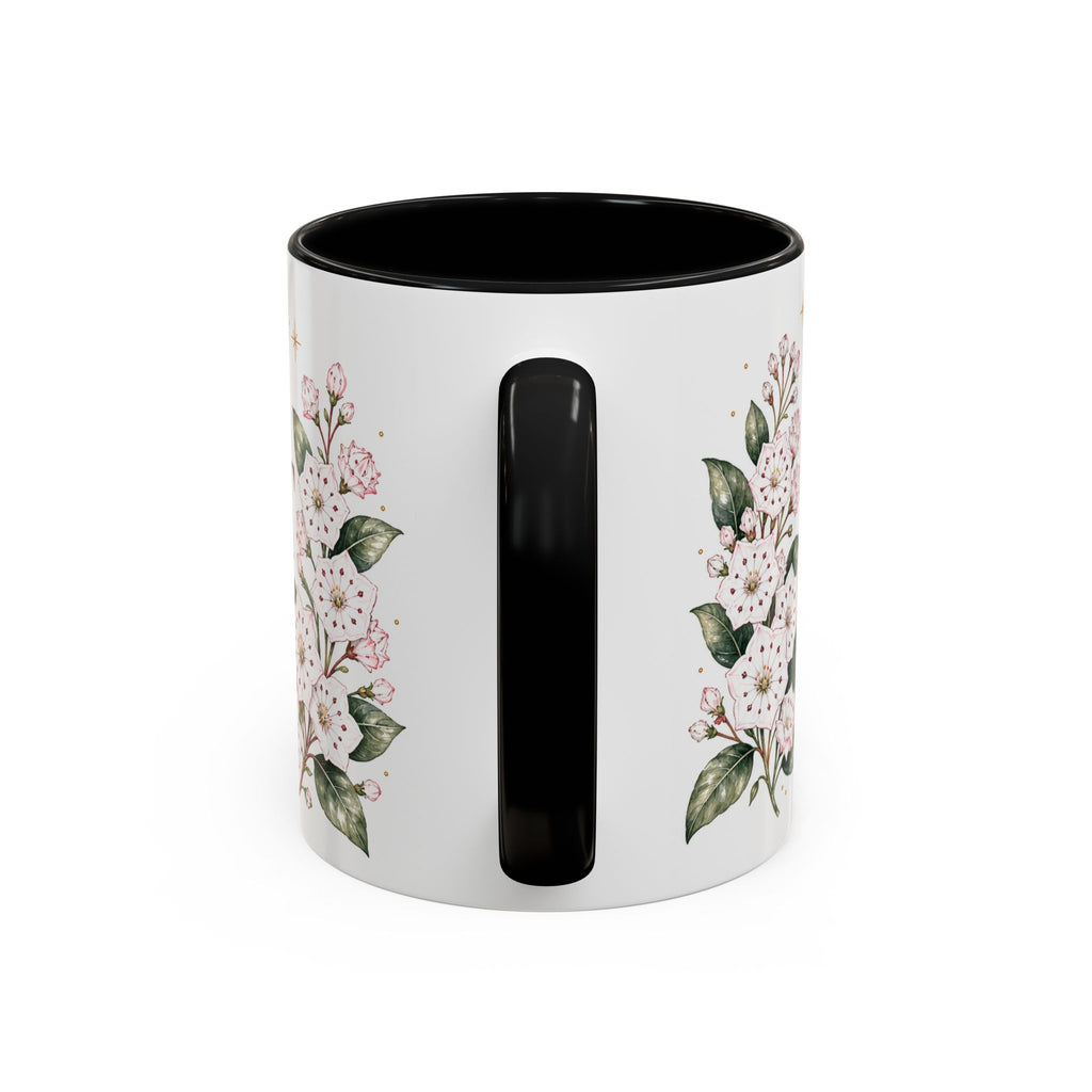 Connecticut State Map Mug | Botanical Accent Coffee Cup (11oz 15oz)