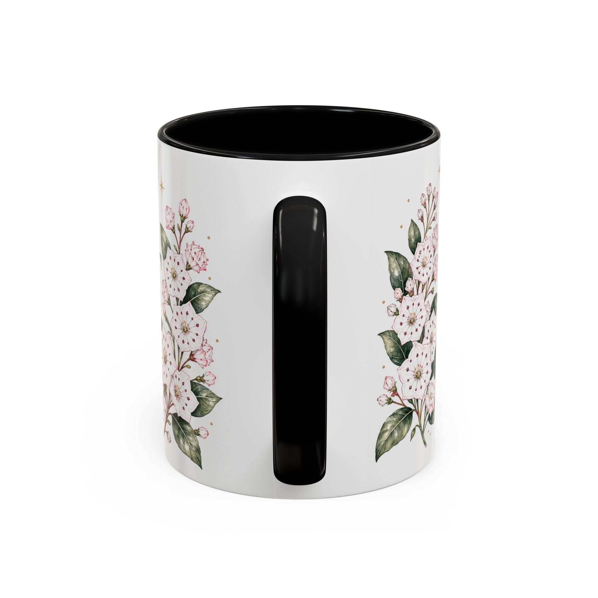 Connecticut State Map Mug | Botanical Accent Coffee Cup (11oz 15oz)