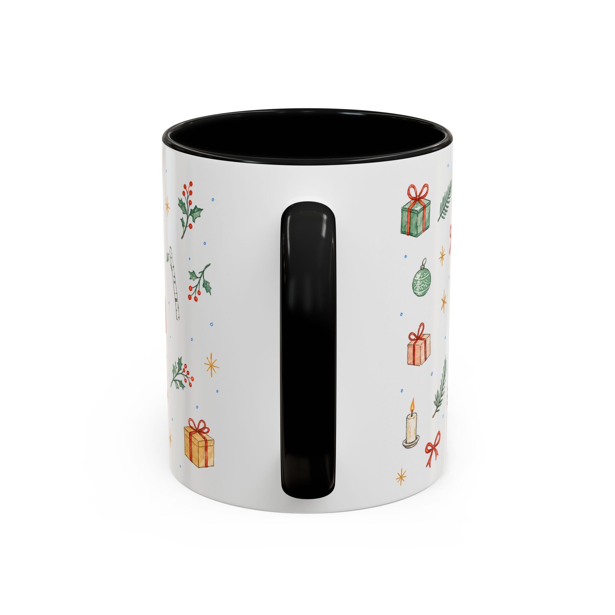 Sweden Christmas Mug | Watercolor Travel Souvenir | Holiday Gift | Accent Ceramic Coffee Cup 11oz 15oz
