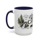 North Cascades National Park Coffee Mug | Washington Alpine Glacier Hiking Gift | Accent Color Ceramic 11oz 15oz
