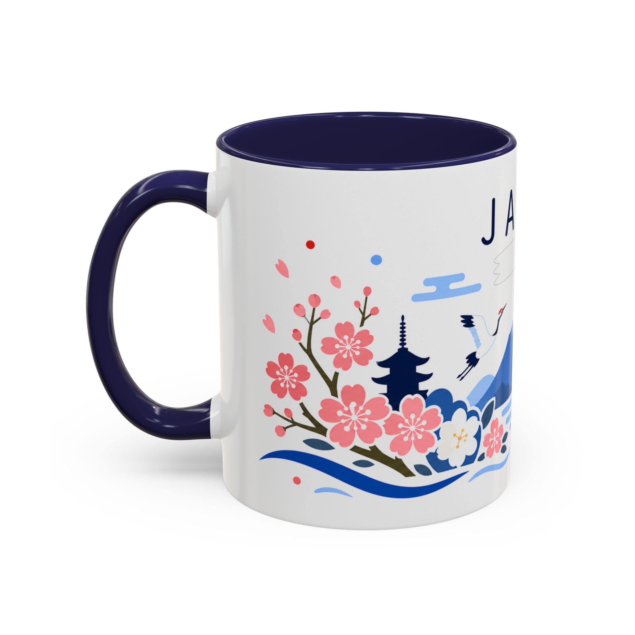 Japan Coffee Mug | Travel Souvenir Accent Mug | Country Gift Ceramic Cup 11oz 15oz