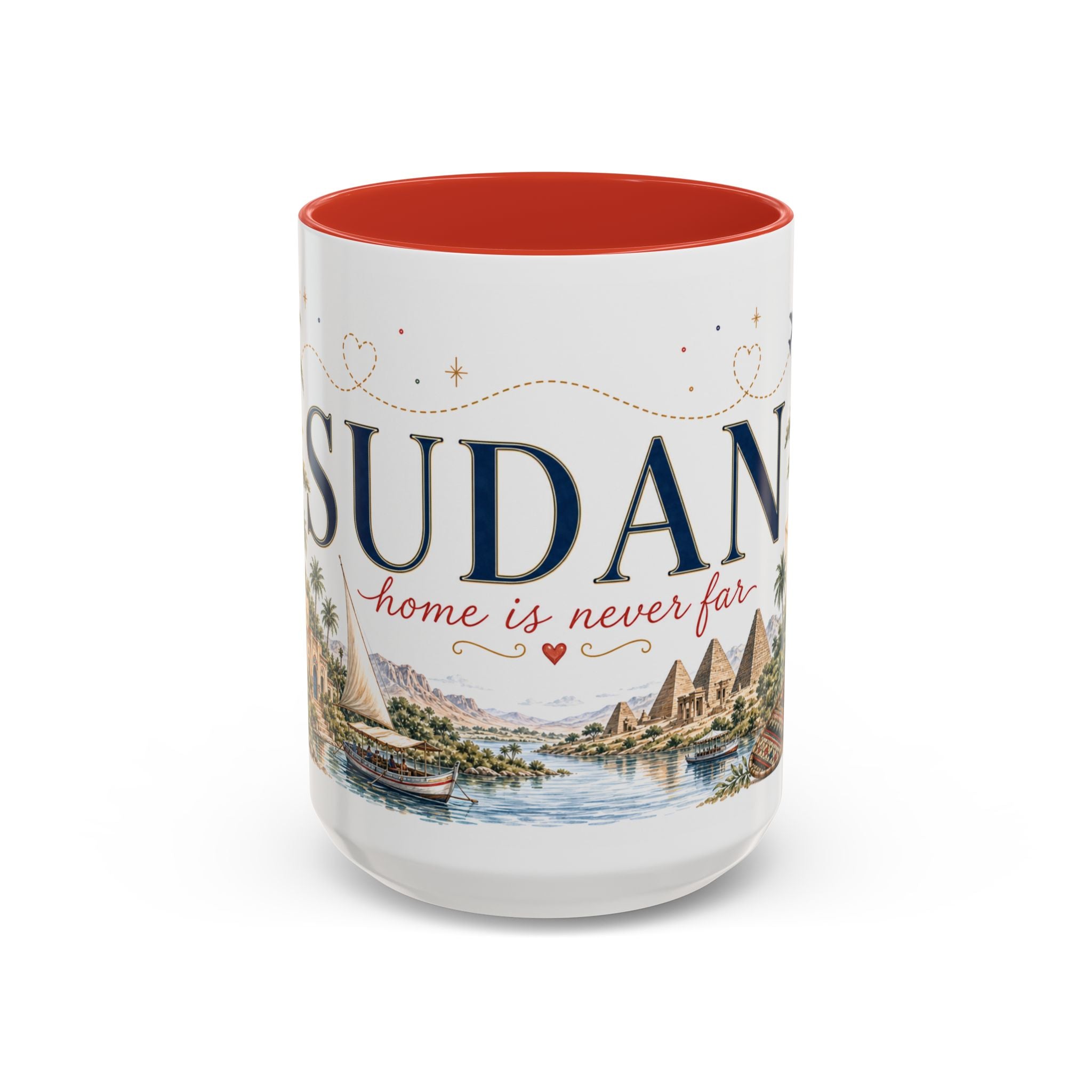 Sudan Home Country Mug | Moving Away Gift | Long Distance Friendship | 11 oz 15 oz Accent Mug