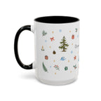 Olympic National Park Christmas Mug | Watercolor Travel Souvenir | Holiday Gift | Accent Ceramic Coffee Cup 11oz 15oz