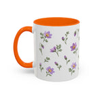 South Dakota Pasque Flower Mug, State Flower Floral Coffee Cup, 11oz Botanical Gift