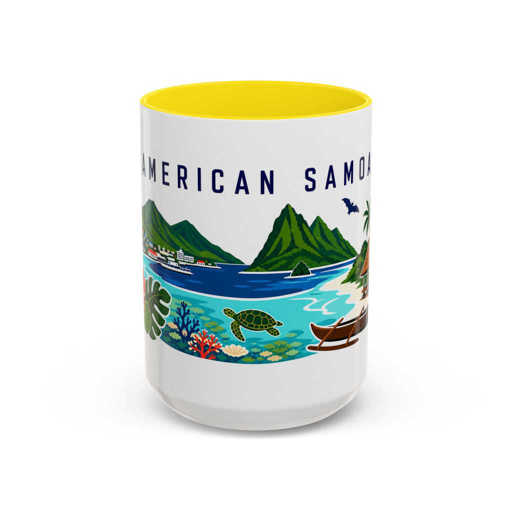 American Samoa Coffee Mug | Travel Souvenir Accent Mug | Country Gift Ceramic Cup 11oz 15oz