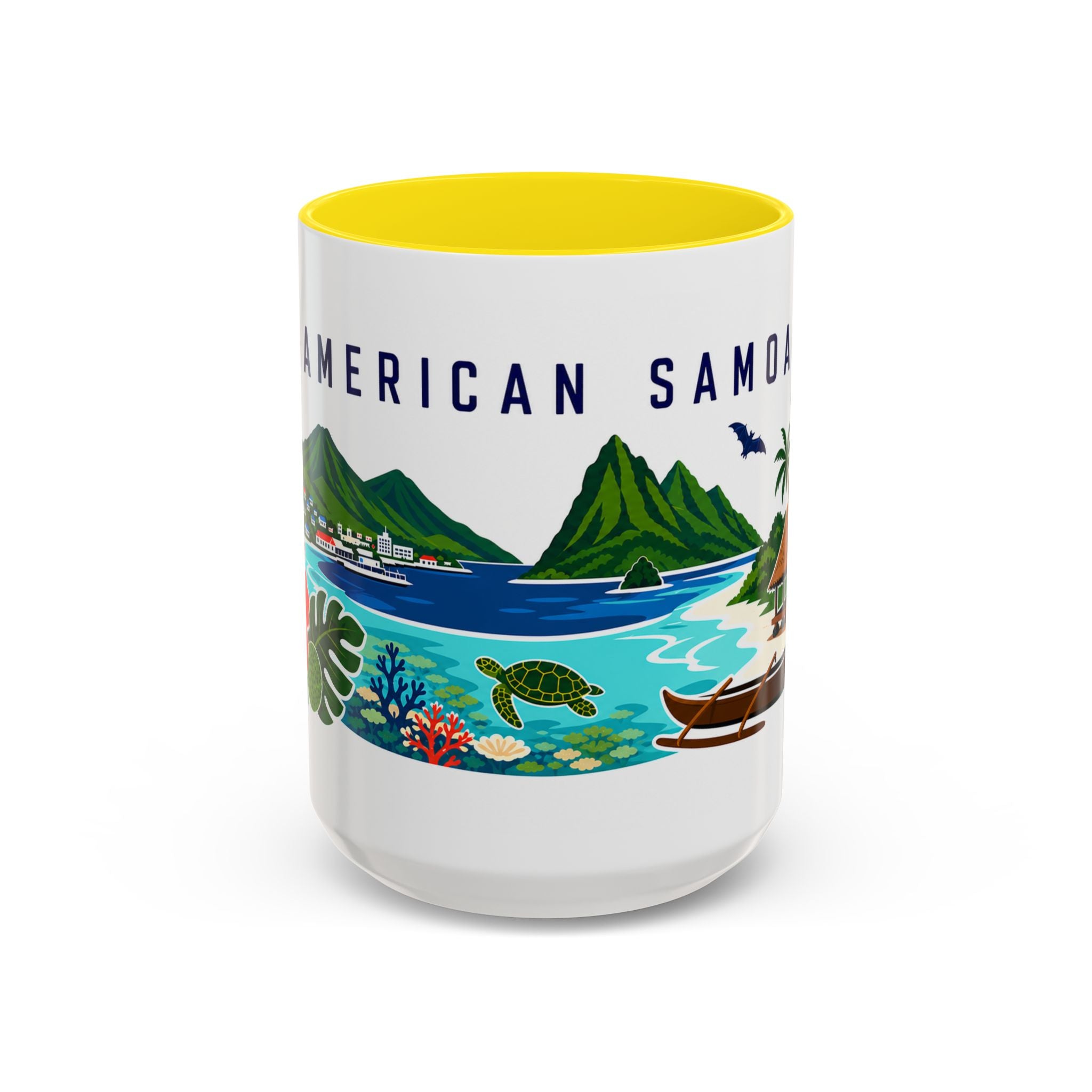 American Samoa Coffee Mug | Travel Souvenir Accent Mug | Country Gift Ceramic Cup 11oz 15oz