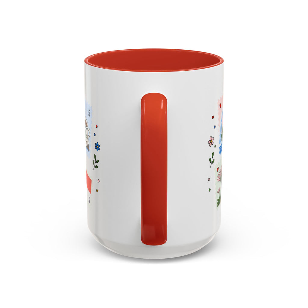 Singapore Coffee Mug | Postage Stamp Collage Mug | Travel Souvenir Accent Cup 11oz 15oz