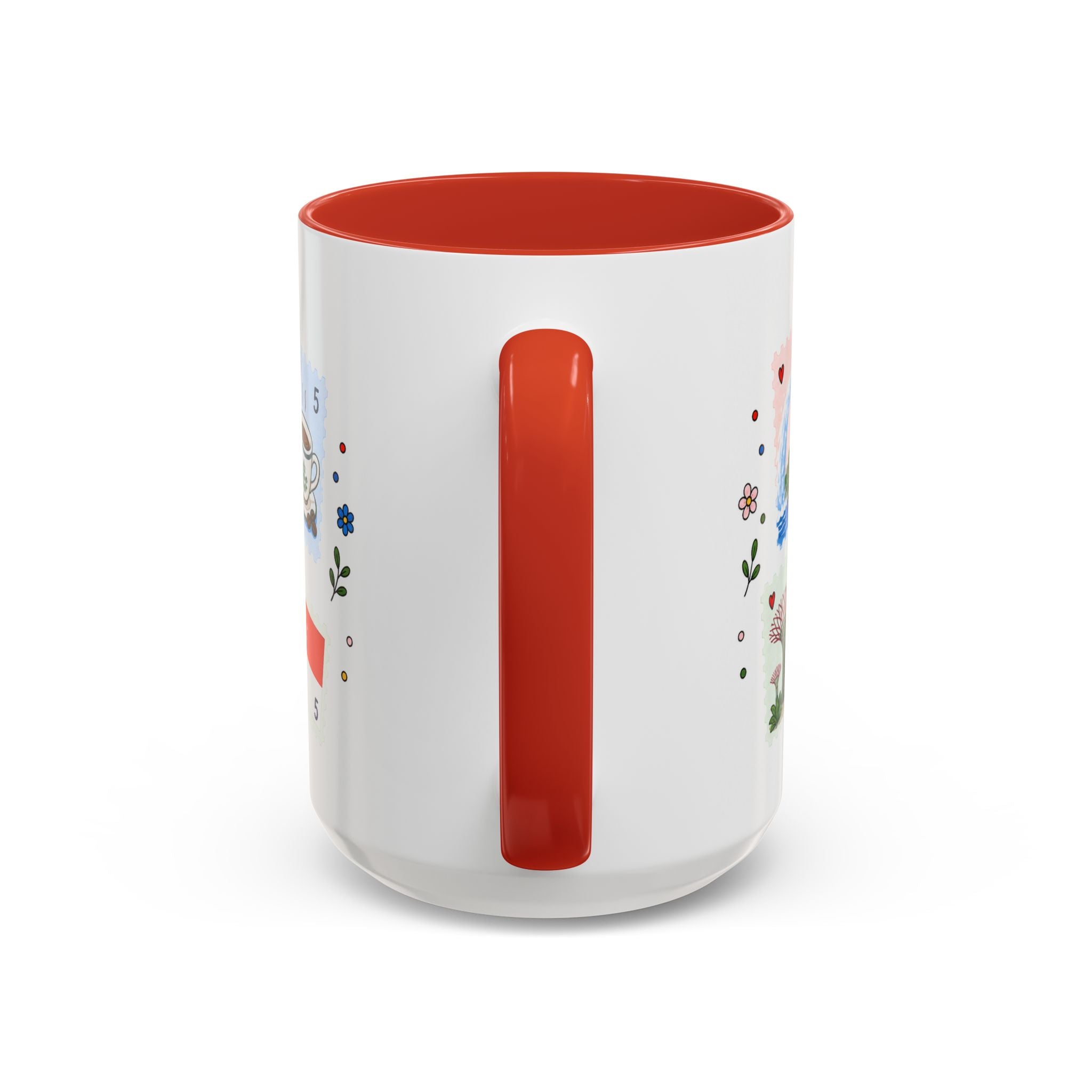 Singapore Coffee Mug | Postage Stamp Collage Mug | Travel Souvenir Accent Cup 11oz 15oz