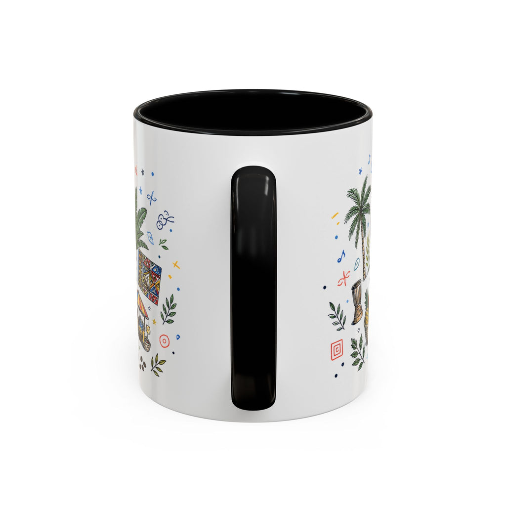 Kinshasa Coffee Mug | DR Congo Souvenir Travel Gift | Accent Color Ceramic 11oz 15oz