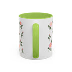 North Dakota Wild Prairie Rose Mug, State Flower Floral Coffee Cup, 11oz Botanical Gift