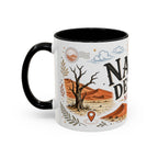Namib Desert Coffee Mug | Travel Destination Souvenir Gift | Accent Color Ceramic 11oz 15oz