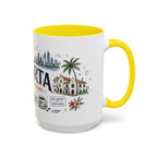 Jakarta Coffee Mug | Indonesia Souvenir Travel Gift | Accent Color Ceramic 11oz 15oz