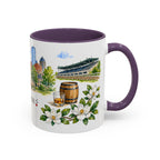 Lexington Illustrated Travel Mug | City Souvenir Accent Coffee Mug | 11oz 15oz Ceramic Cup