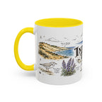 Indiana Dunes National Park Coffee Mug | Indiana Lake Michigan Beach Gift | Accent Color Ceramic 11oz 15oz