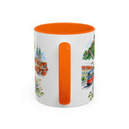 Graz Illustrated Travel Mug | City Souvenir Accent Coffee Mug | 11oz 15oz Ceramic Cup