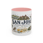 San Jose Coffee Mug | California Souvenir City Gift | Accent Color Ceramic 11oz 15oz