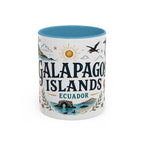 Galapagos Islands Coffee Mug | Travel Destination Souvenir Gift | Accent Color Ceramic 11oz 15oz