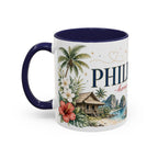 Philippines Home Country Mug | Moving Away Gift | Long Distance Friendship | 11 oz 15 oz Accent Mug