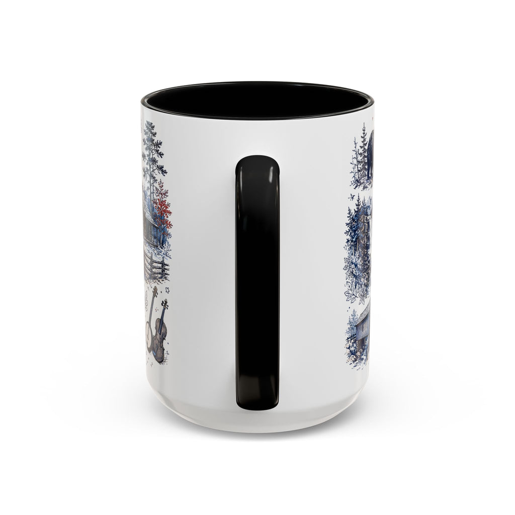 Great Smoky Mountains Coffee Mug | National Park Hiking Gift | Accent Color Ceramic 11oz 15oz