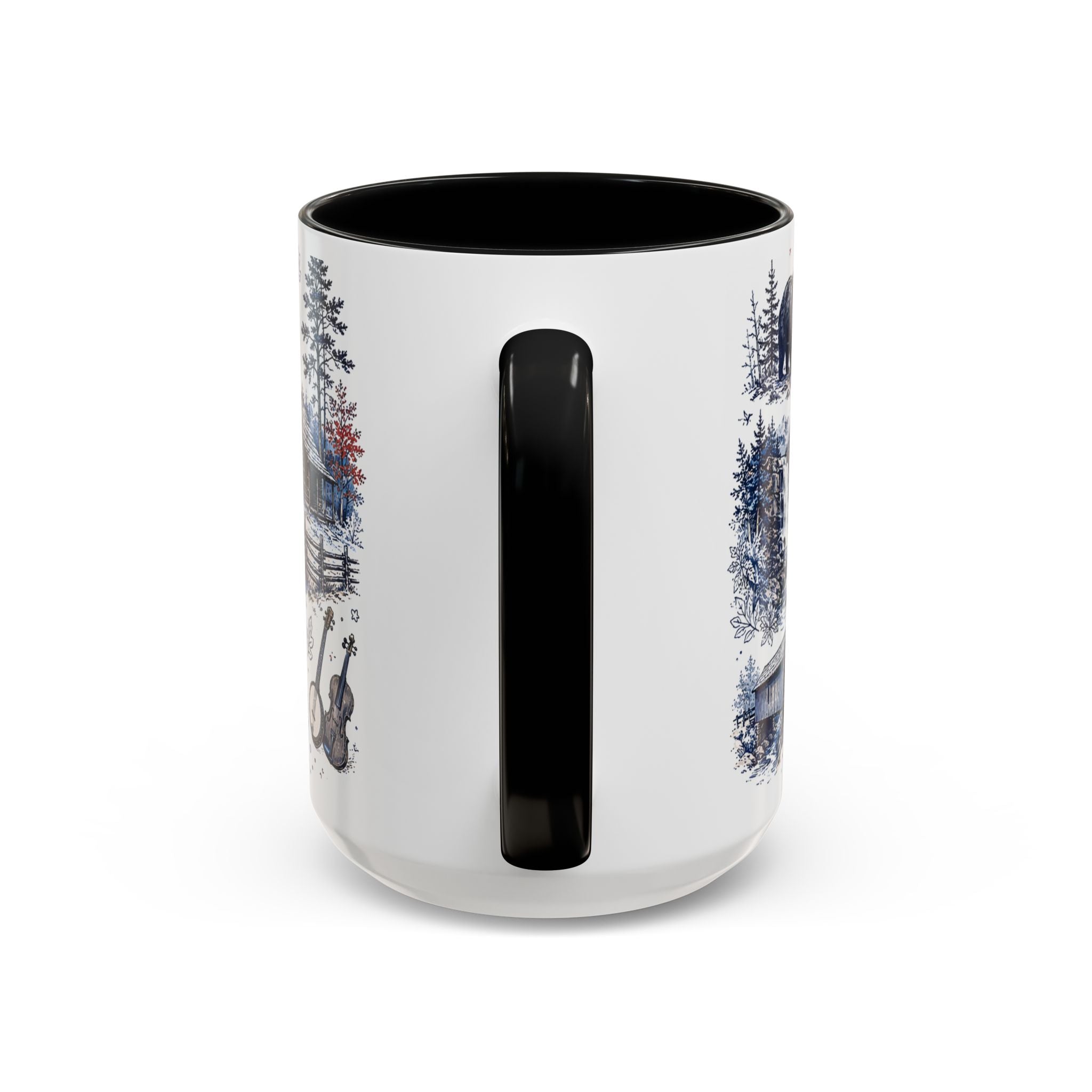 Great Smoky Mountains Coffee Mug | National Park Hiking Gift | Accent Color Ceramic 11oz 15oz
