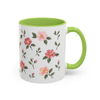 Alabama Camellia Mug, State Flower Floral Coffee Cup, 11oz Botanical Gift