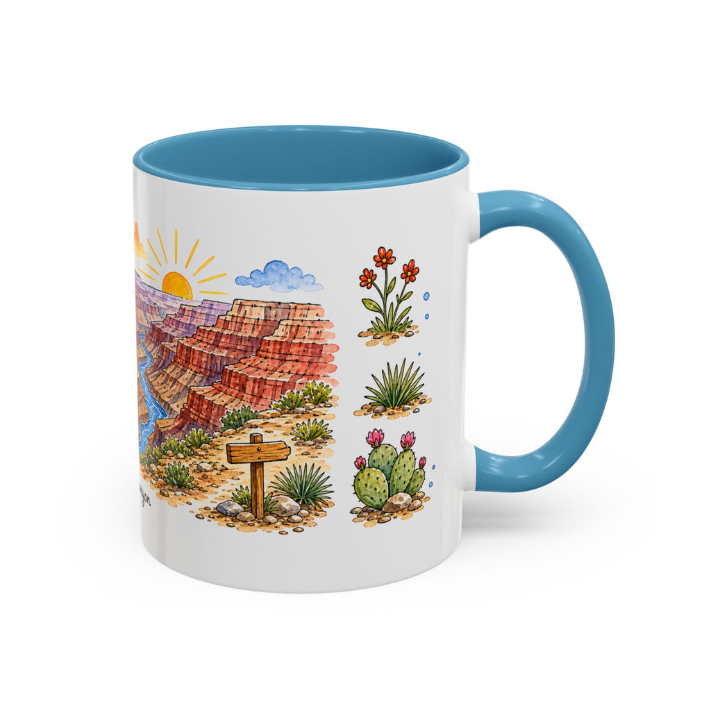 Grand Canyon National Park Mug | US Travel Souvenir Accent Coffee Mug | 11oz 15oz Ceramic Cup
