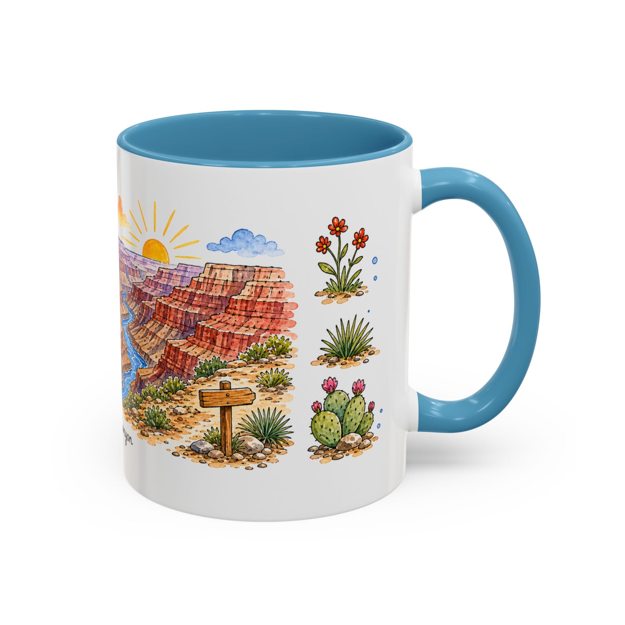 Grand Canyon National Park Mug | US Travel Souvenir Accent Coffee Mug | 11oz 15oz Ceramic Cup