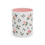 North Dakota Wild Prairie Rose Mug, State Flower Floral Coffee Cup, 11oz Botanical Gift