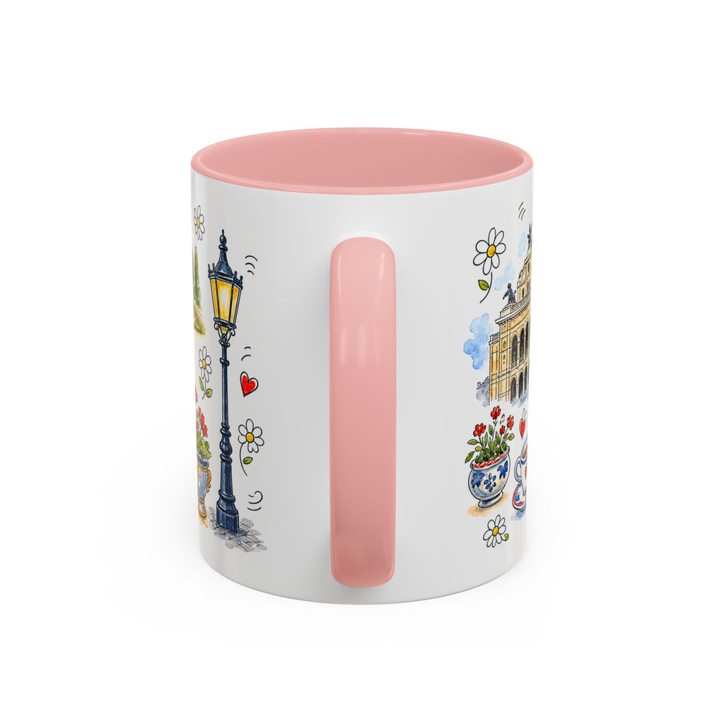 Vienna Travel Mug | European City Souvenir Accent Coffee Mug | 11oz 15oz Ceramic Cup