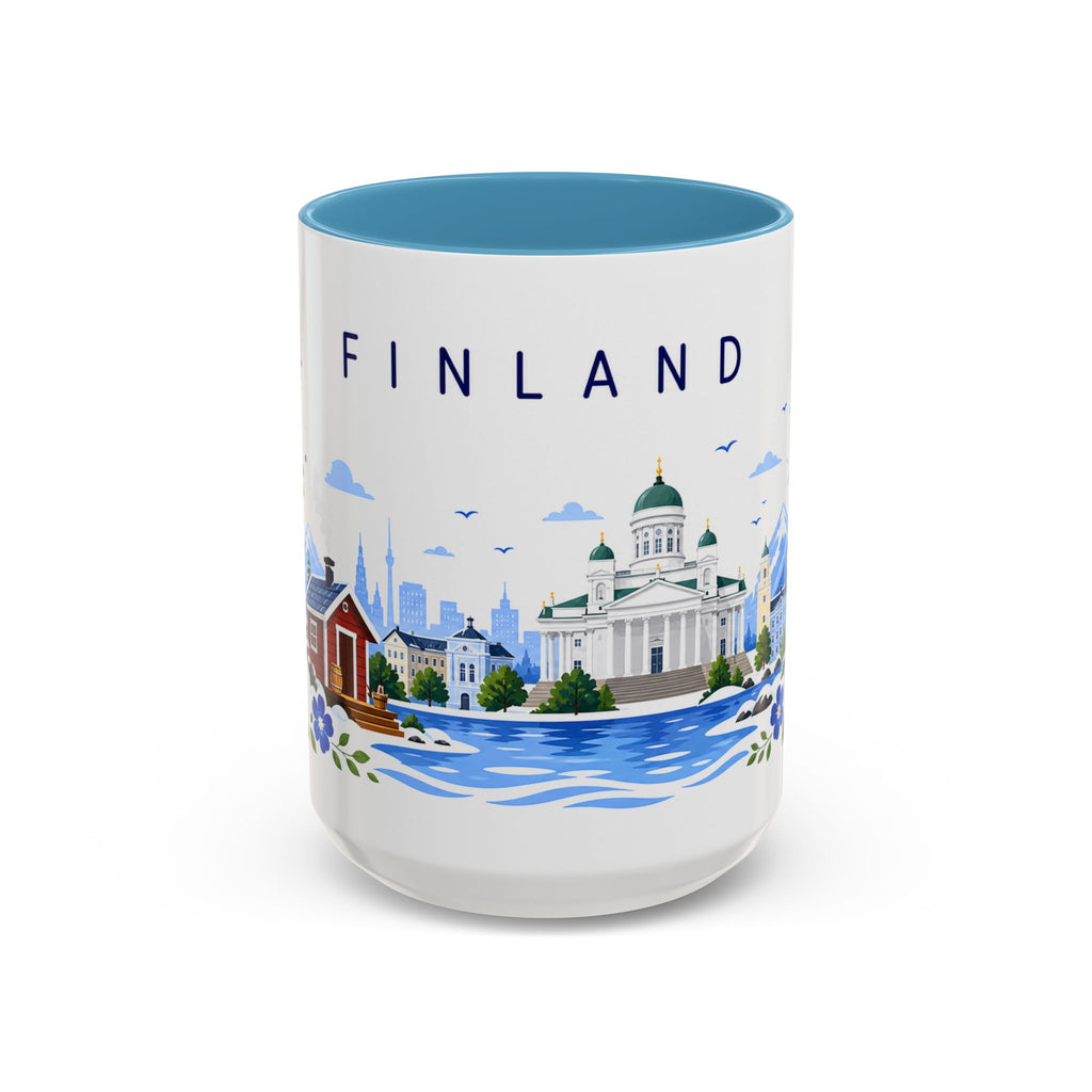 Finland Coffee Mug | Travel Souvenir Accent Mug | Place Gift Ceramic Cup 11oz 15oz