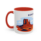 Monument Valley Coffee Mug | Travel Destination Souvenir Gift | Accent Color Ceramic 11oz 15oz