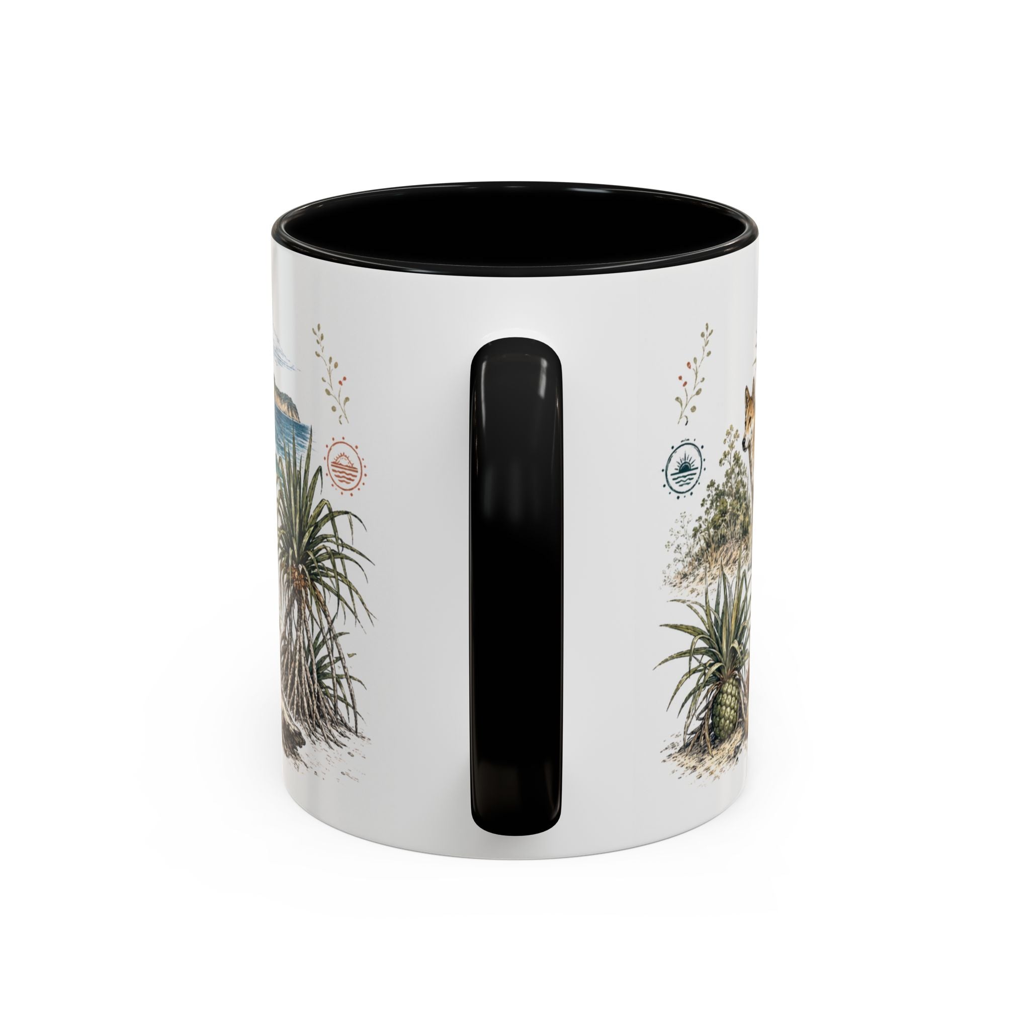 K'gari Mug, Australia Travel Souvenir, Bucket List Gift, Accent Ceramic Coffee Mug 11oz 15oz