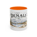 Denali National Park Coffee Mug | Alaska National Park Hiking Gift | Accent Color Ceramic 11oz 15oz