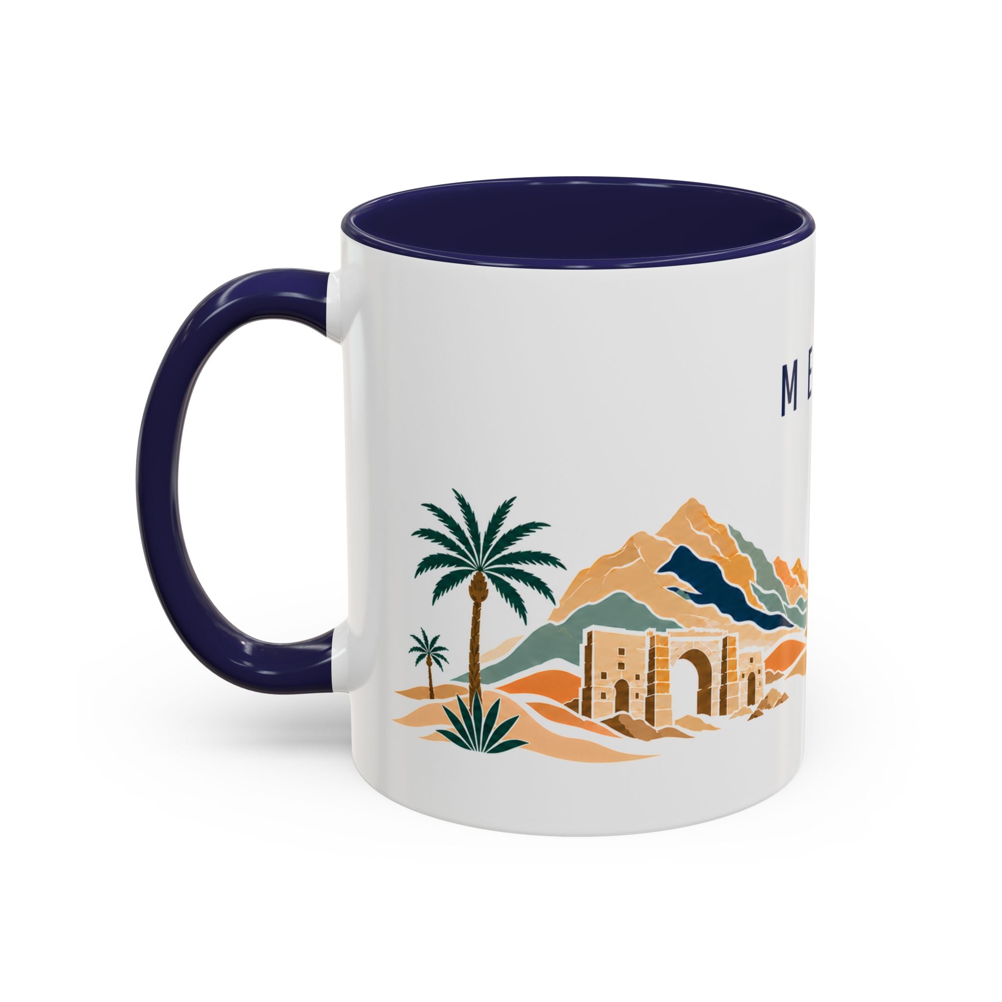 Mecca Coffee Mug | Saudi Arabia Travel Souvenir | Porcelain Decal City Gift | 11oz 15oz Accent Mug