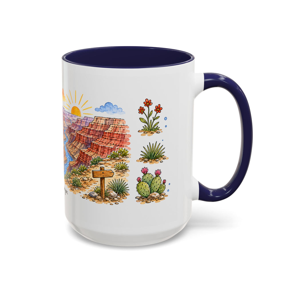 Grand Canyon National Park Mug | US Travel Souvenir Accent Coffee Mug | 11oz 15oz Ceramic Cup