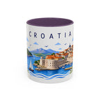 Croatia Coffee Mug | Travel Souvenir Accent Mug | Place Gift Ceramic Cup 11oz 15oz