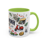 Ho Chi Minh City Coffee Mug | Vietnam Souvenir Travel Gift | Accent Color Ceramic 11oz 15oz