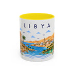 Libya Coffee Mug | Travel Souvenir Accent Mug | Place Gift Ceramic Cup 11oz 15oz