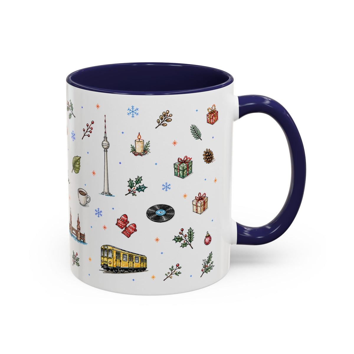 Berlin Christmas Mug | Watercolor City Souvenir, Travel Gift (11oz/15oz)