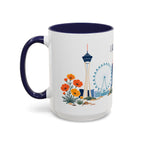 Las Vegas Coffee Mug | United States Travel Souvenir | Porcelain Decal City Gift | 11oz 15oz Accent Mug