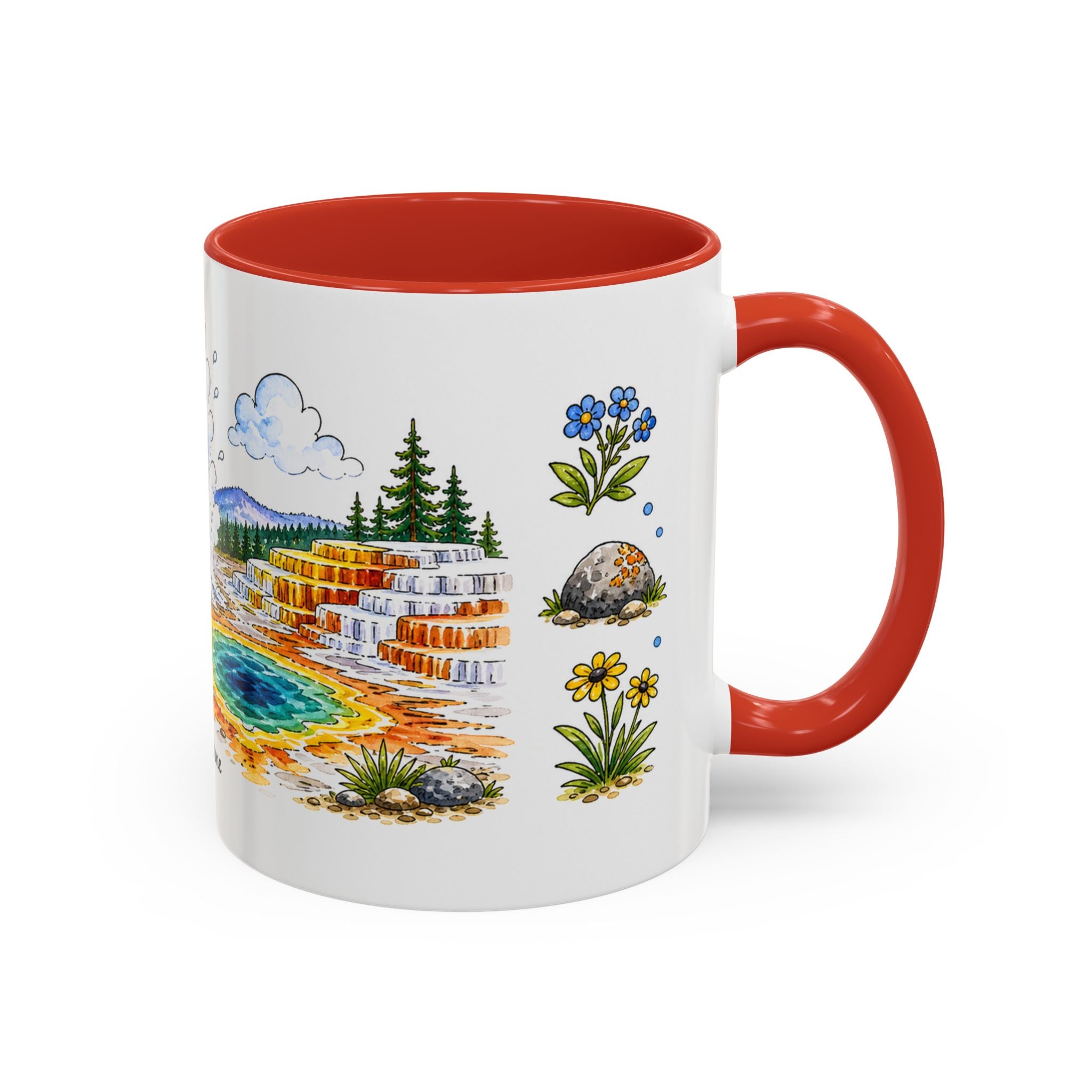 Yellowstone National Park Mug | US Travel Souvenir Accent Coffee Mug | 11oz 15oz Ceramic Cup