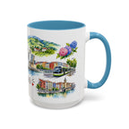 Bilbao Illustrated Travel Mug | City Souvenir Accent Coffee Mug | 11oz 15oz Ceramic Cup
