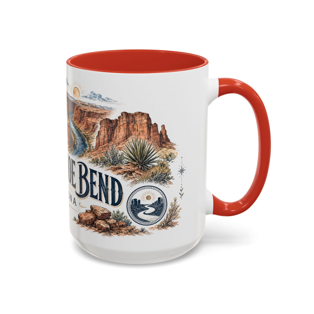 Horseshoe Bend Mug, Arizona Travel Souvenir, Bucket List Gift, Accent Ceramic Coffee Mug 11oz 15oz