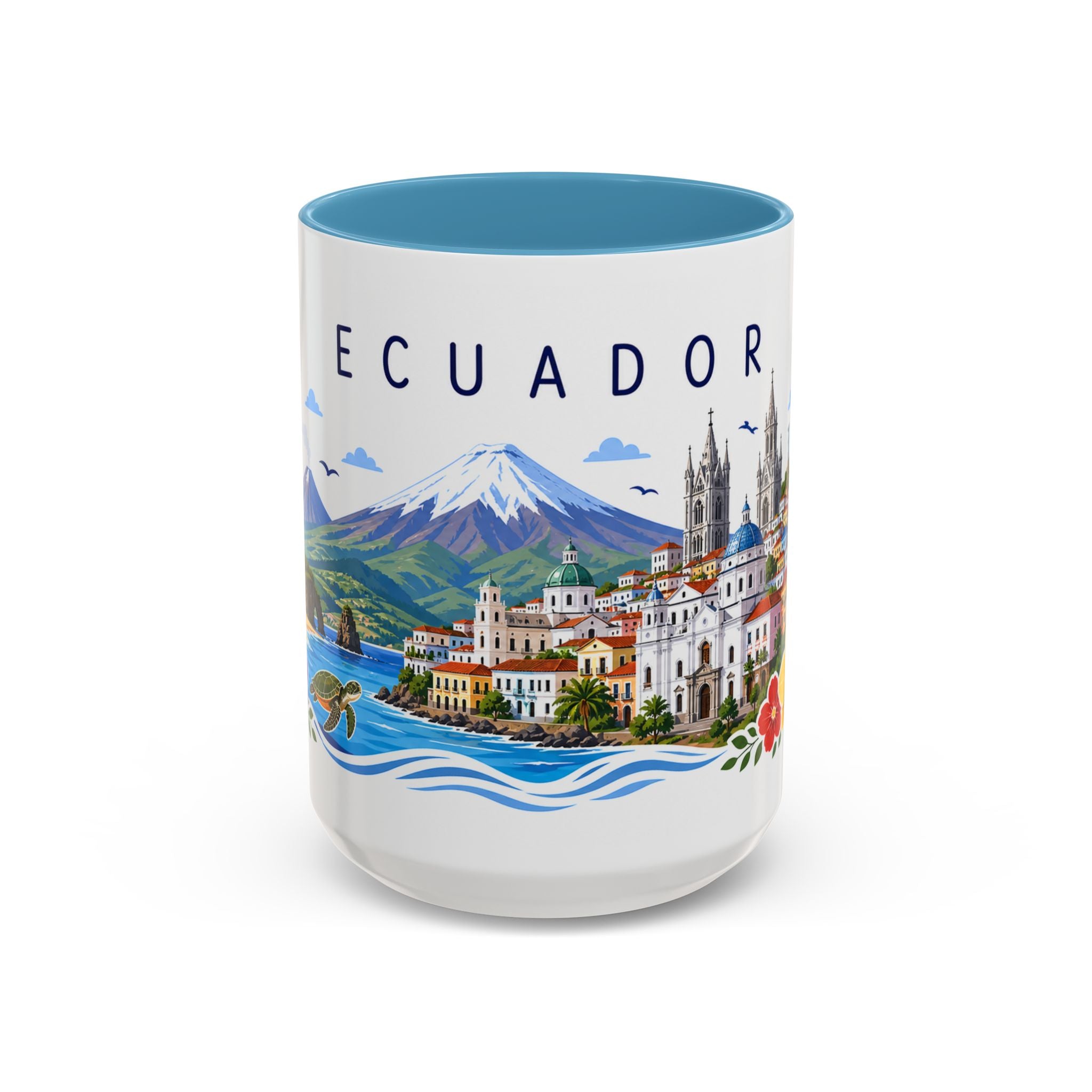 Ecuador Coffee Mug | Travel Souvenir Accent Mug | Place Gift Ceramic Cup 11oz 15oz