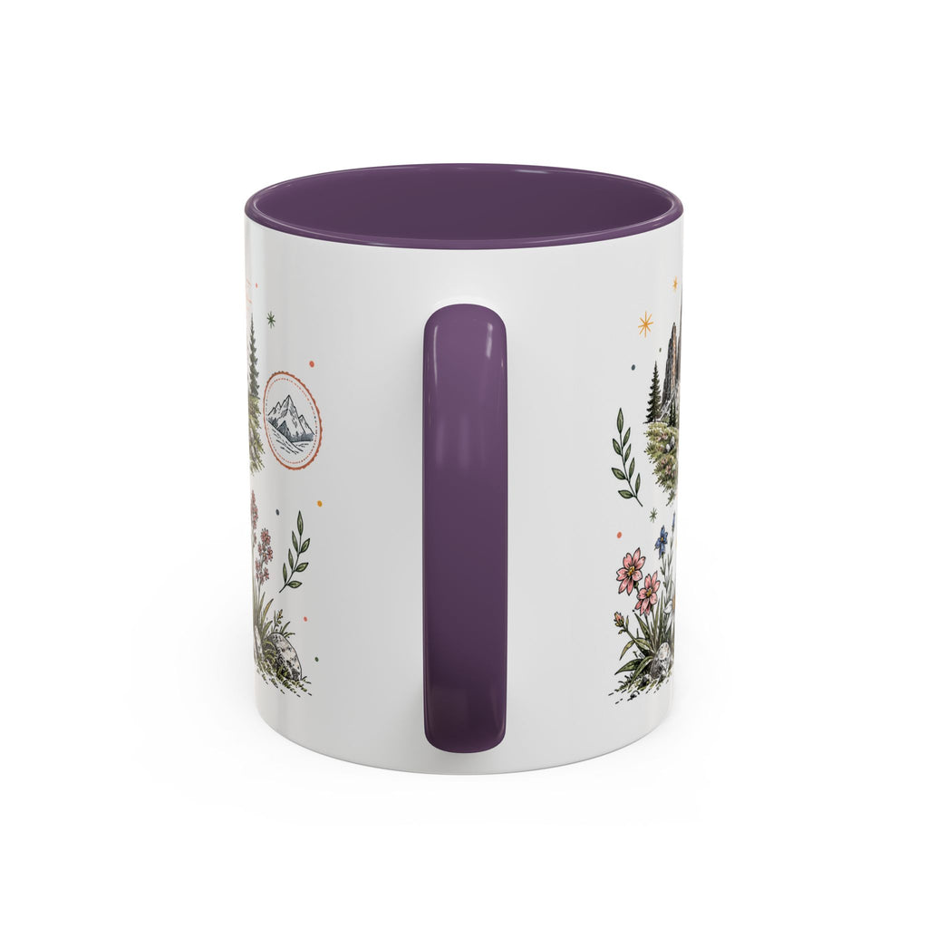 Dolomites Coffee Mug | Travel Destination Souvenir Gift | Accent Color Ceramic 11oz 15oz