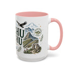 Machu Picchu Coffee Mug | Travel Destination Souvenir Gift | Accent Color Ceramic 11oz 15oz