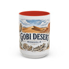 Gobi Desert Mug, Mongolia Travel Souvenir, Bucket List Gift, Accent Ceramic Coffee Mug 11oz 15oz